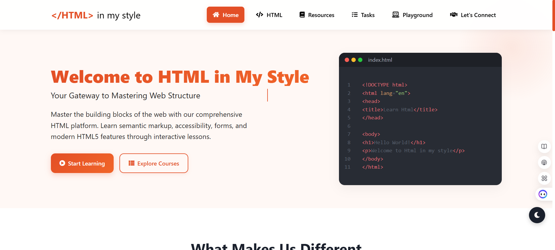 HTML - Learning Platform 2.0